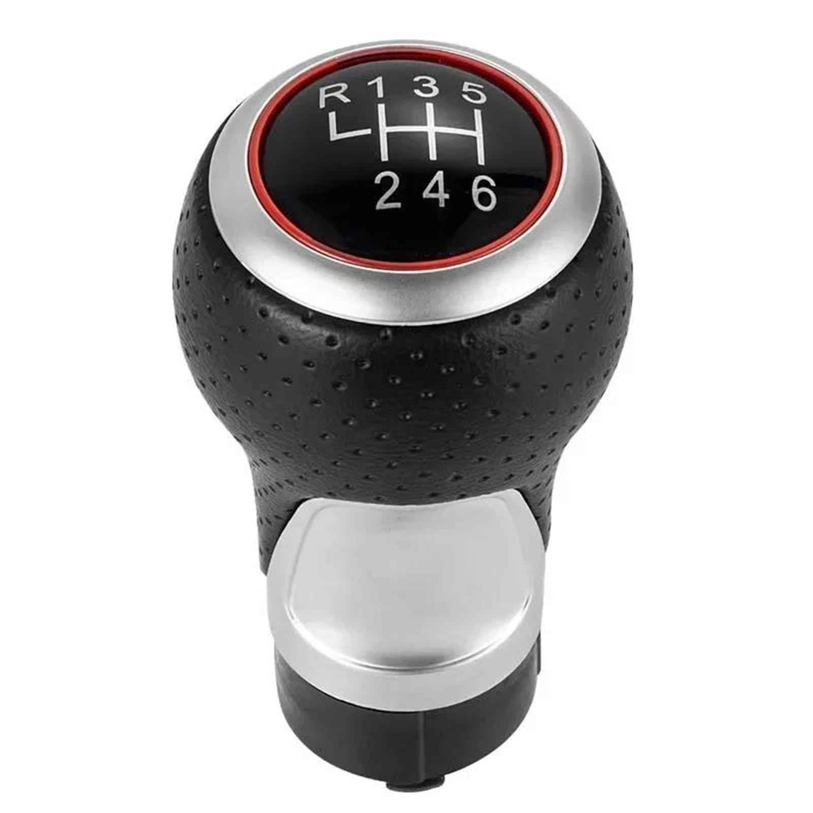 Fsozdbbpl Red 6 Speed Automotive Parts 12Mm 5/6 Speed Gear Shift Knob Lever Stick For A4 B6 B7 B8 A6 S4 8K A5 8T Q5 8R For S Line For Ibiza 6J Seat For Leon Mk1 For Passat For Golf(Red 6 Speed)
