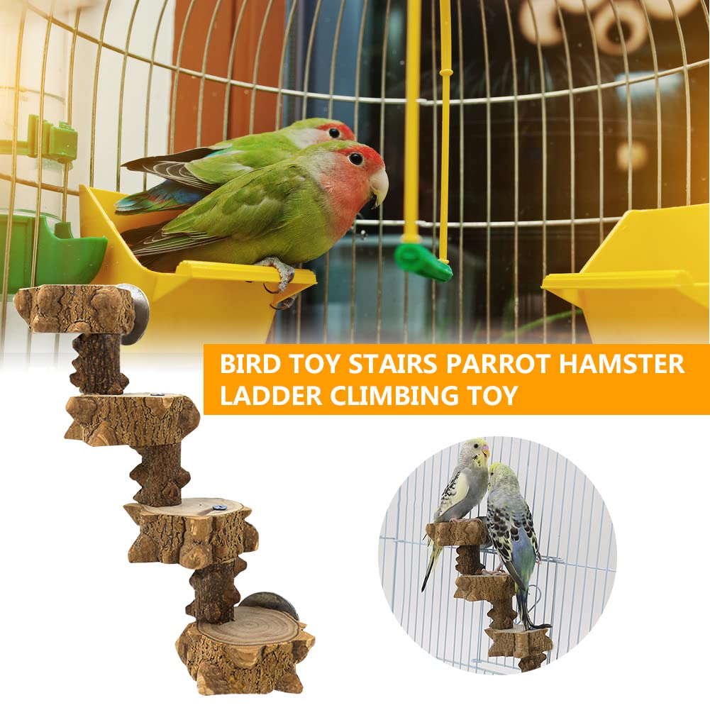 Vogel Kletterleiter Aus Apfelholz - Für Wellensittiche & Papageien
