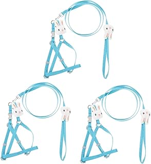 3 Pçs Coleira Para Animais De Estimação Coleira Para Coelhos Coleira Para Gatos Colete Para Animais De Estimação Coleira Para Cachorros Colete Para Cães Colete Para Cachorros