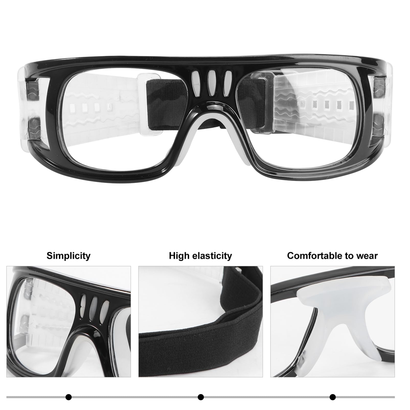 BESPORTBLE 3St Schutzbrillen Basketballbrille transparente Gläser sportgeräte Sport geräte Goggles schnapsgläser sportliche Brille Sportbrillen Augenschutz Spiel Fußball Blaue Kugel Arbeit