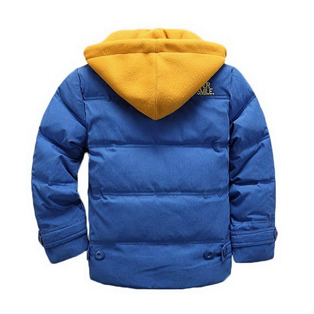 Cappotto con Cappuccio Parka Raggazzo Giubbotto Trapuntato da Bimbo Incappucciato Inverno 4-13 Anni