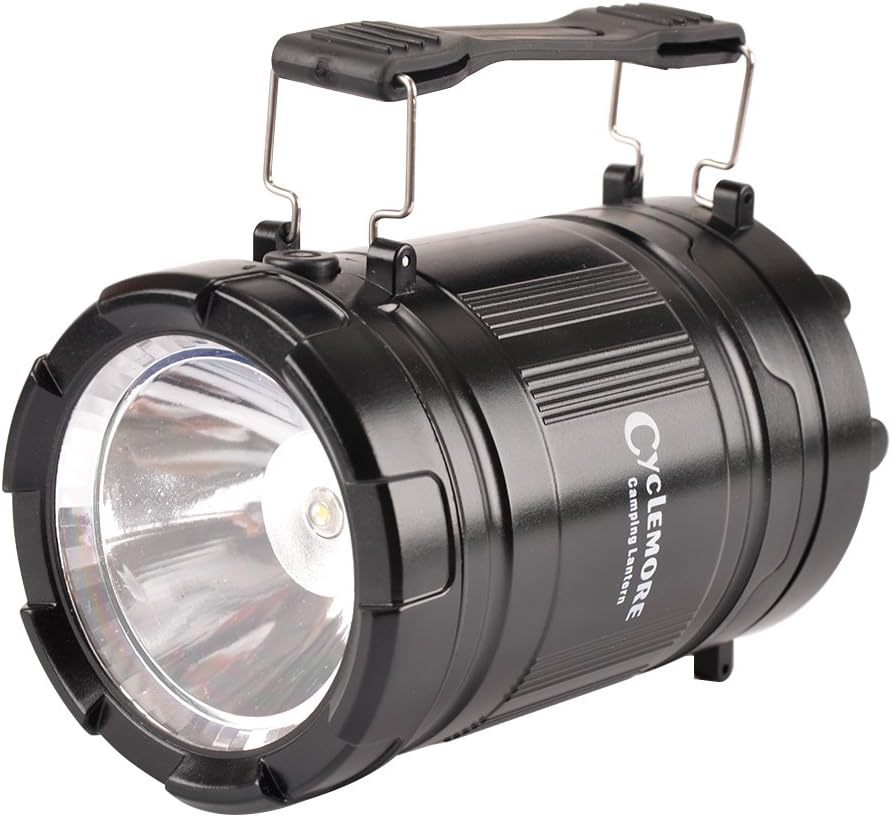 3 Pack Portable Outdoor COB Camping Lantern with LED Torch Flashlight, Water Resistant Collapsible Tent Light with Adjustable Hook for Hiking,Emergencies,Hurricanes,Outages(Batteries Not Included)