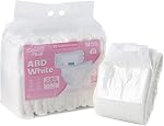 CutiePlusU Diapers Heavy Absorption White 10Pcs (M 28"-38") | Disposable Diaper Dry Surface Diapers All Night for Women and Men