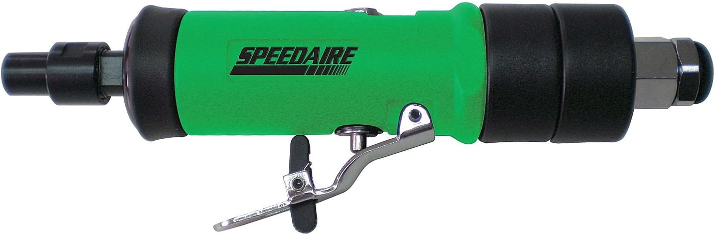 Straight Die Grinder, 1/4 in NPT Female Air Inlet, 1/4 in Collet, Medium Duty, 25,000 RPM, 0.35 hp