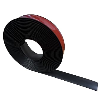 Black Vinyl Floor Transition Strip Self Adhesive 2"10