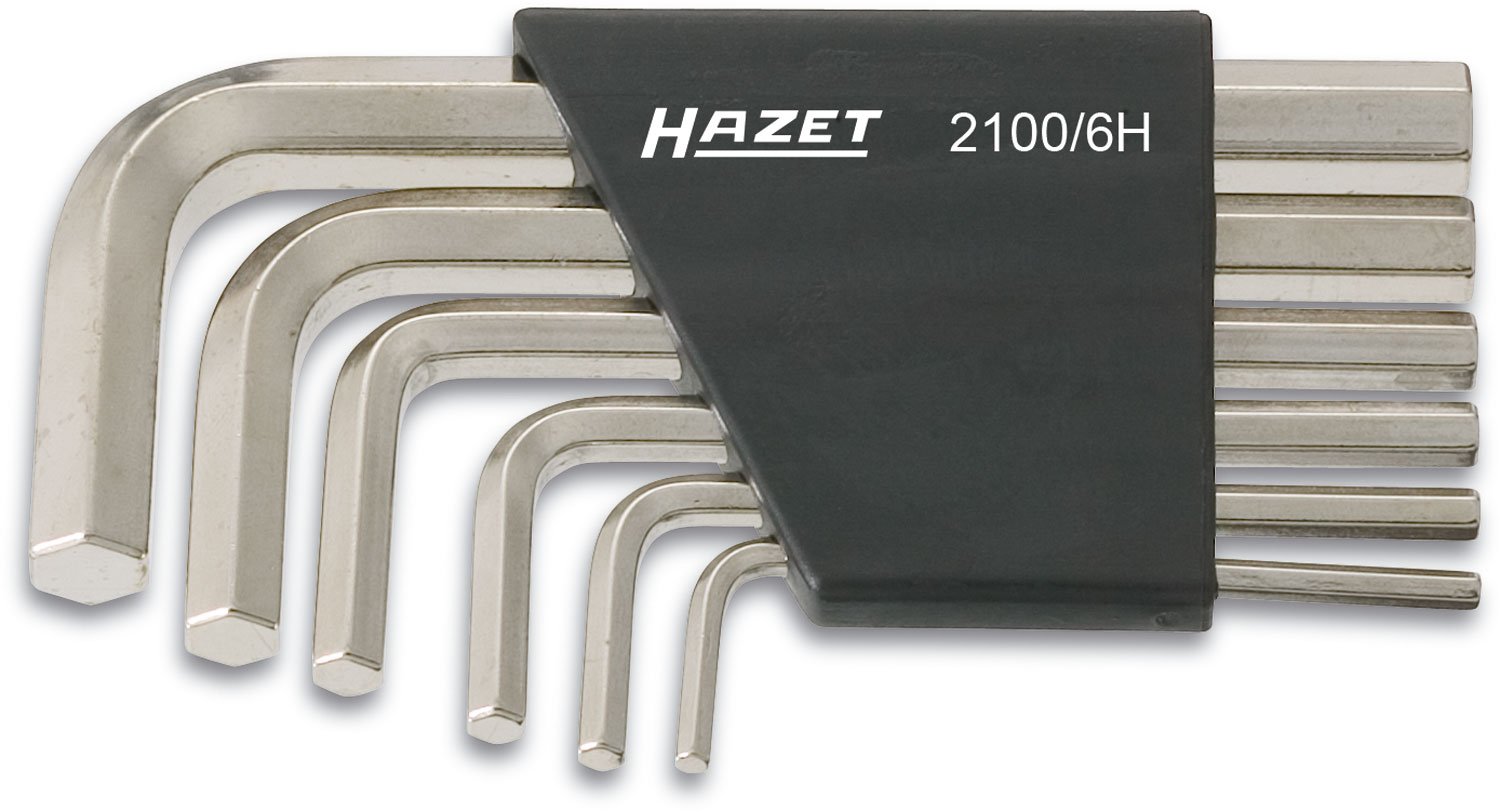 Hazet2100/6H Hexagon Profile Offset Screwdriver Set - Nickel-Plated
