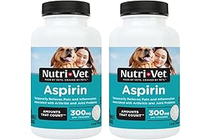 Nutri-Vet Aspirin Chewables: Canine Pain Relief with a 75-Count Pack