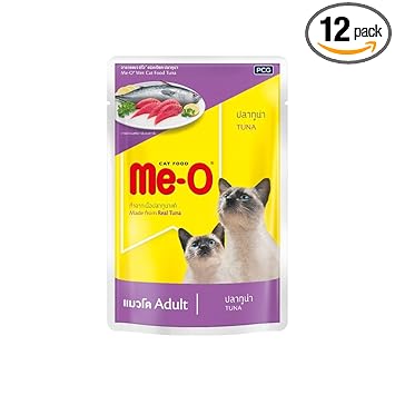 ME-O Pouch Wet CAT Food Tuna Flavour 80 G Pack of 12