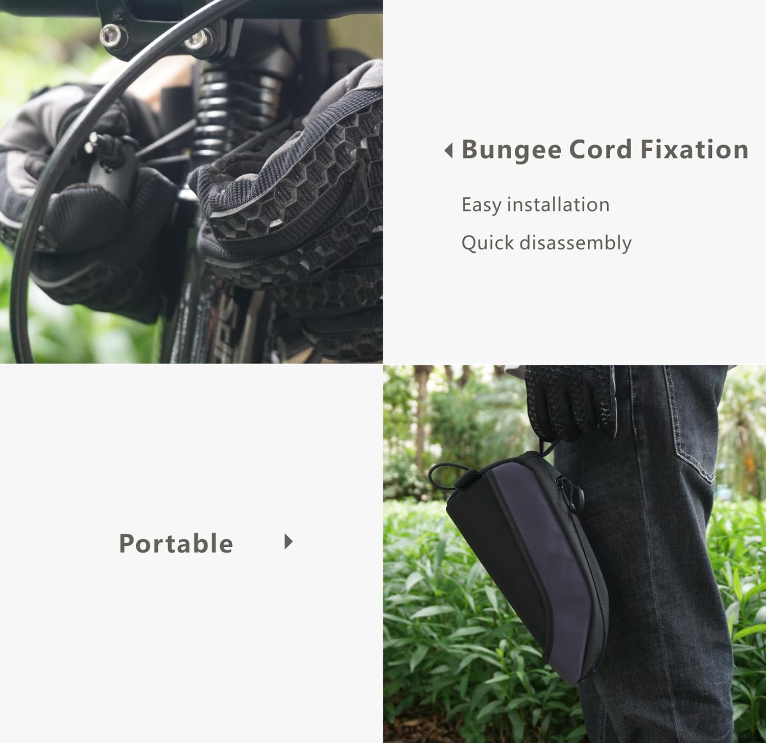 Borsa Per Bici Da Ghiaia - Sgancio Rapido, Impermeabile, 1L, Per MTB E Road Bike - Foto 8