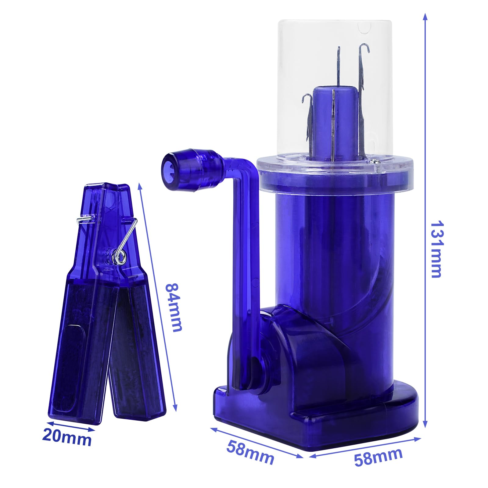 Macchina da Maglieria Manuale, Mini Macchina da Maglieria Manuale in Plastica, Macchina da Maglieria A Mano per Calze, Gioielli, Braccialetti, Cappelli, Fai da Te (Blu Navy)