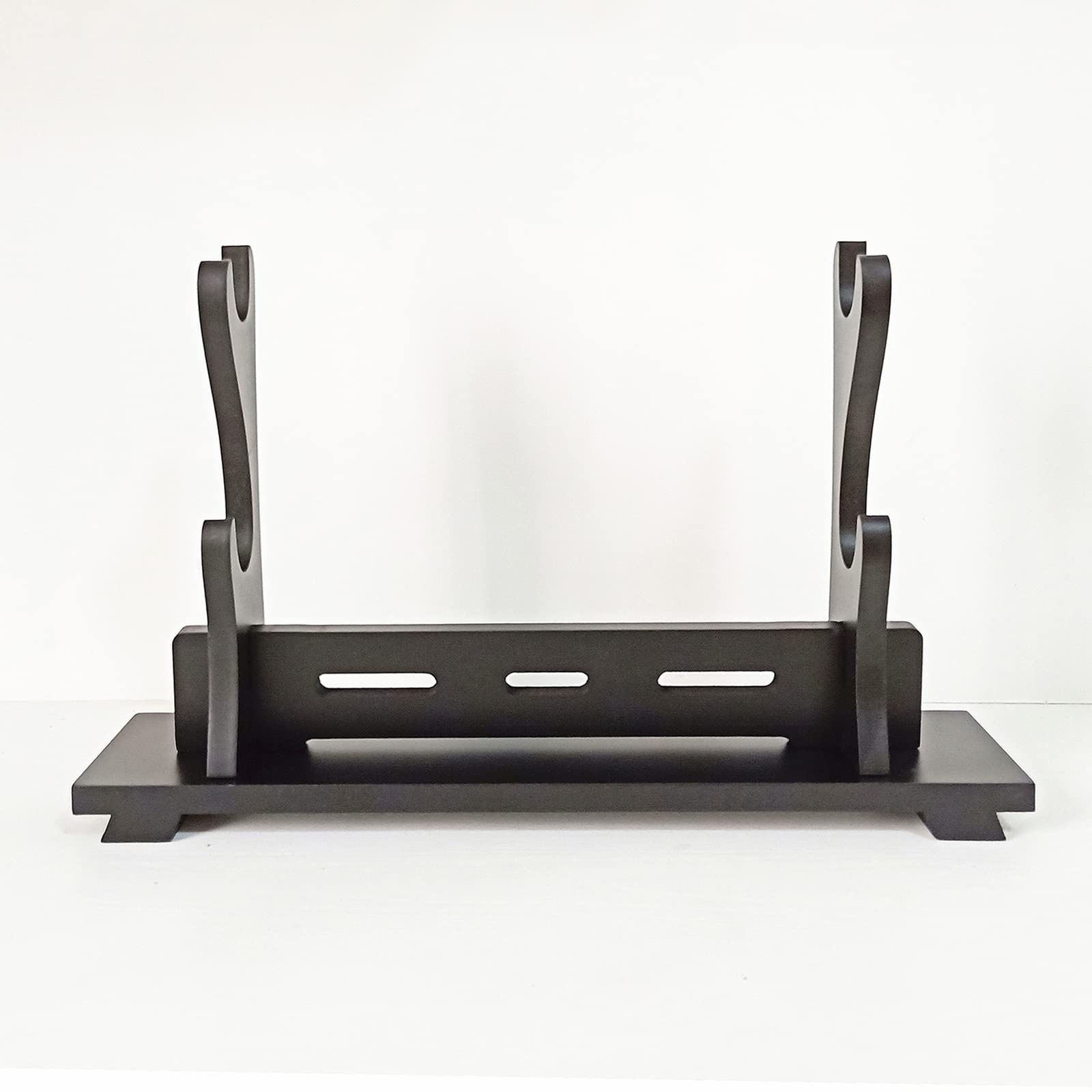 Hjhuua Black Universal Katana Support Stand,Density Board Sword Stands,Flute Stans,Handicraft Display Rack,Multifunctional Weapon Sword Holder Multi-Layer