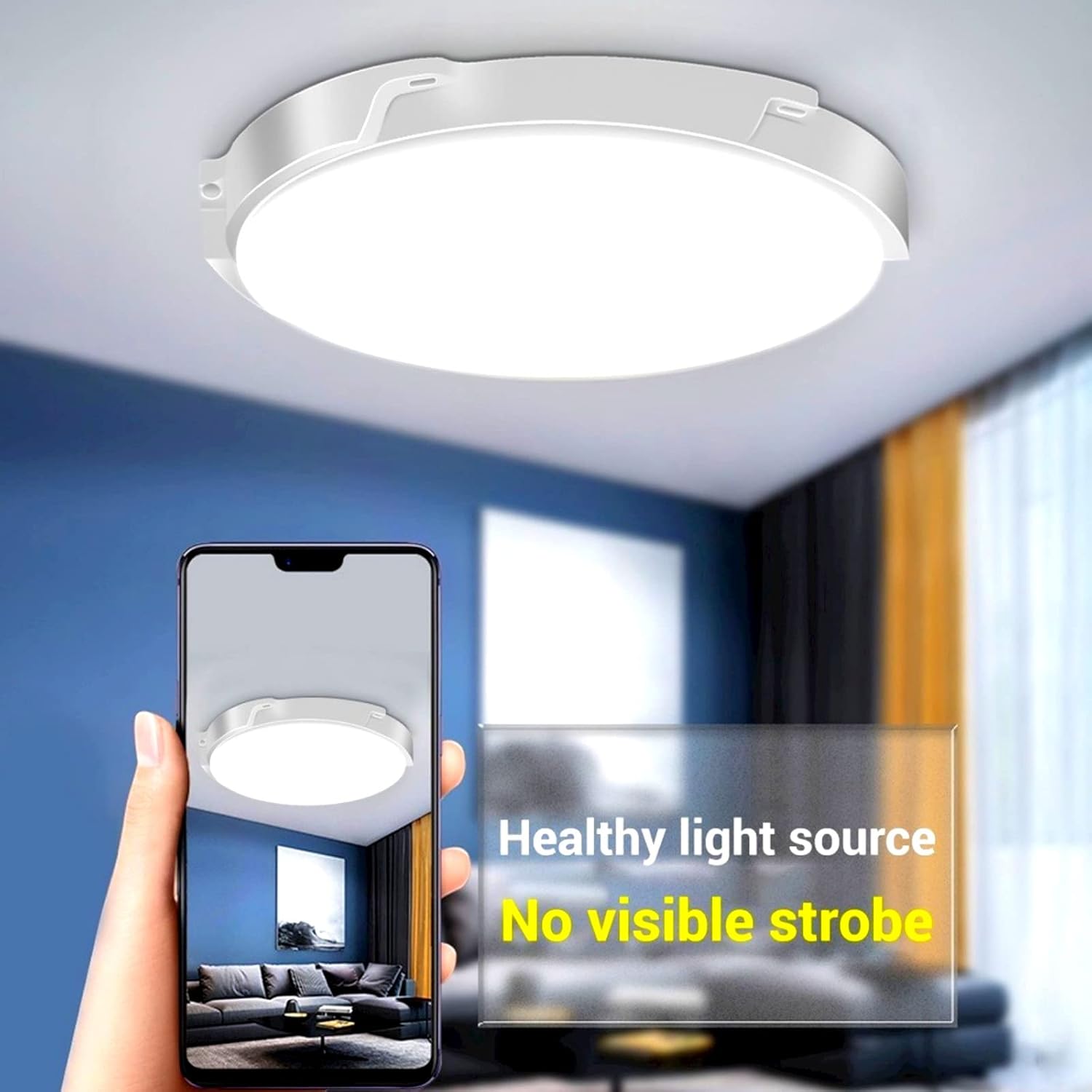 Solar Shed Light, Indoor Outdoor Solar Pendant Lights with Remote Control, Waterproof Chandelier LED Ceiling Gazebo Garage Light Lamp for Shop, Home, Barn, Porch, Garden (Large)