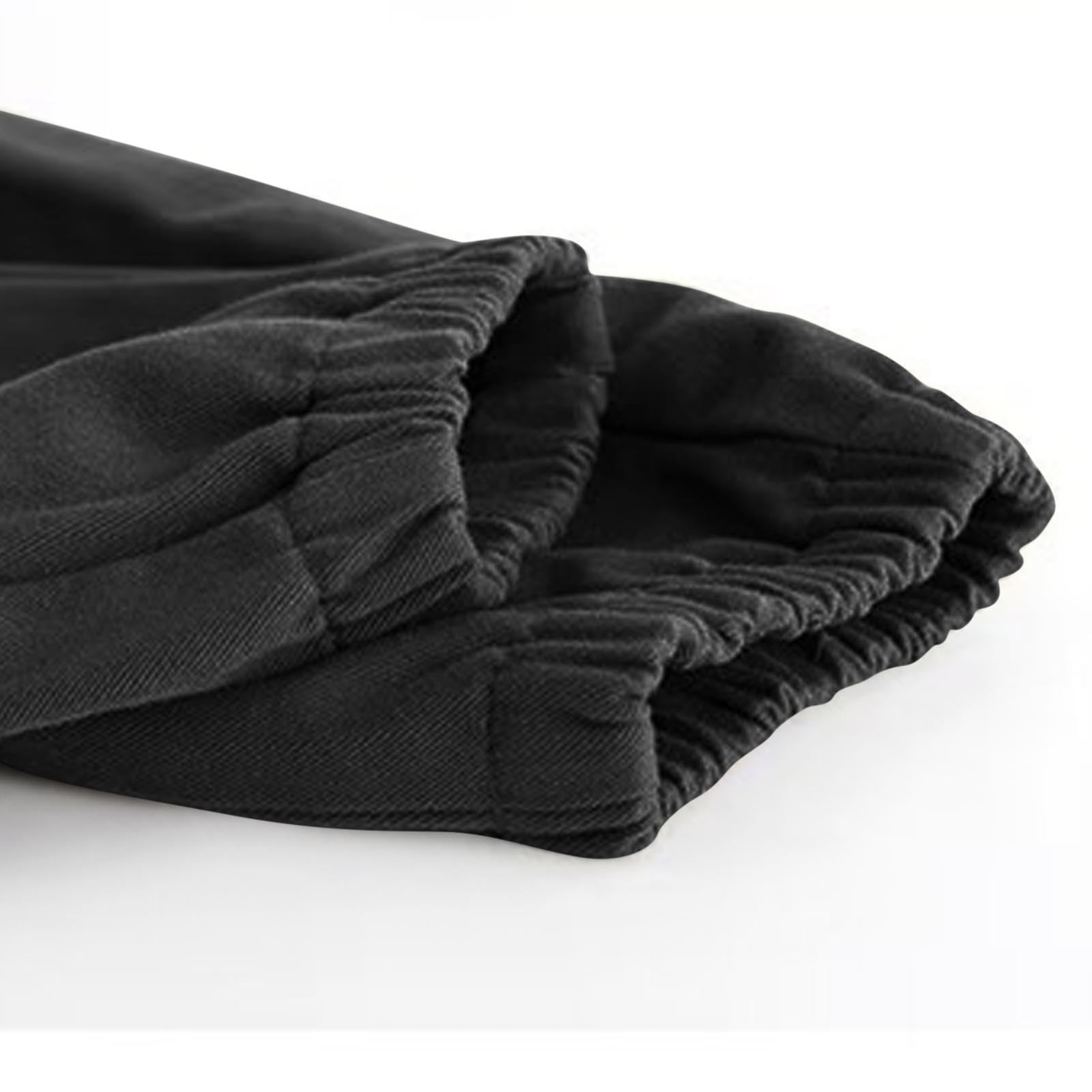 Lot de 2 pantalons cargo garçons coton taille élastique streetwear jambe fuselée