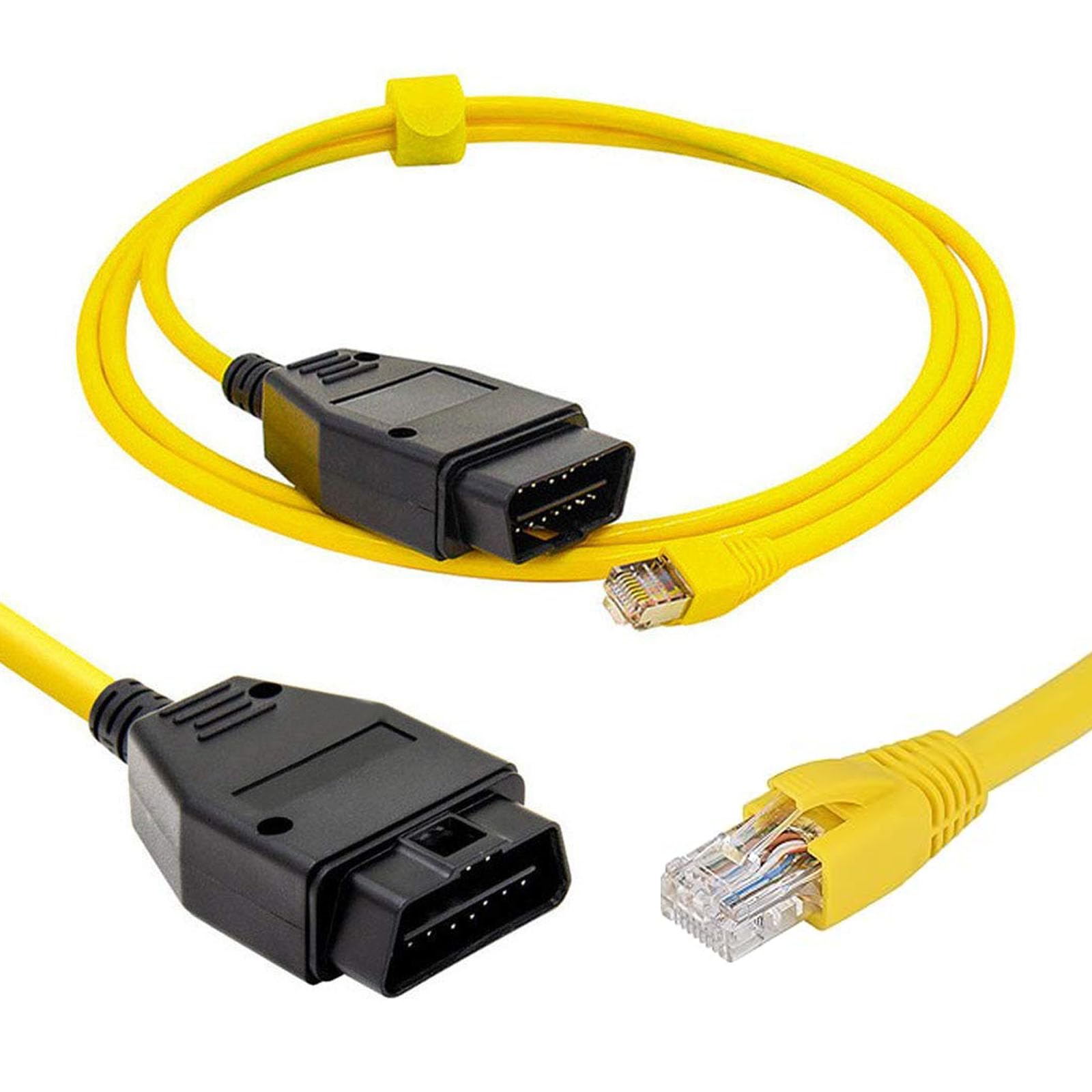 ENET Bimmercode OBD2 Cable for BMW F- Series Coding | E SYS ISTA+ ICOM Bootmod3 Bimmerlink OBD | Heavy Duty Cable - 34