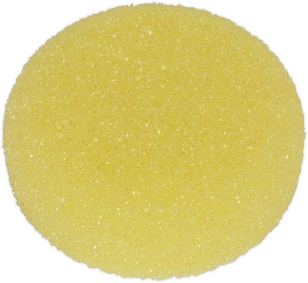 Sealey PTCCHV79Y Buffing and Polishing Coarse Foam Head, 80mm x 25mm, Yellow