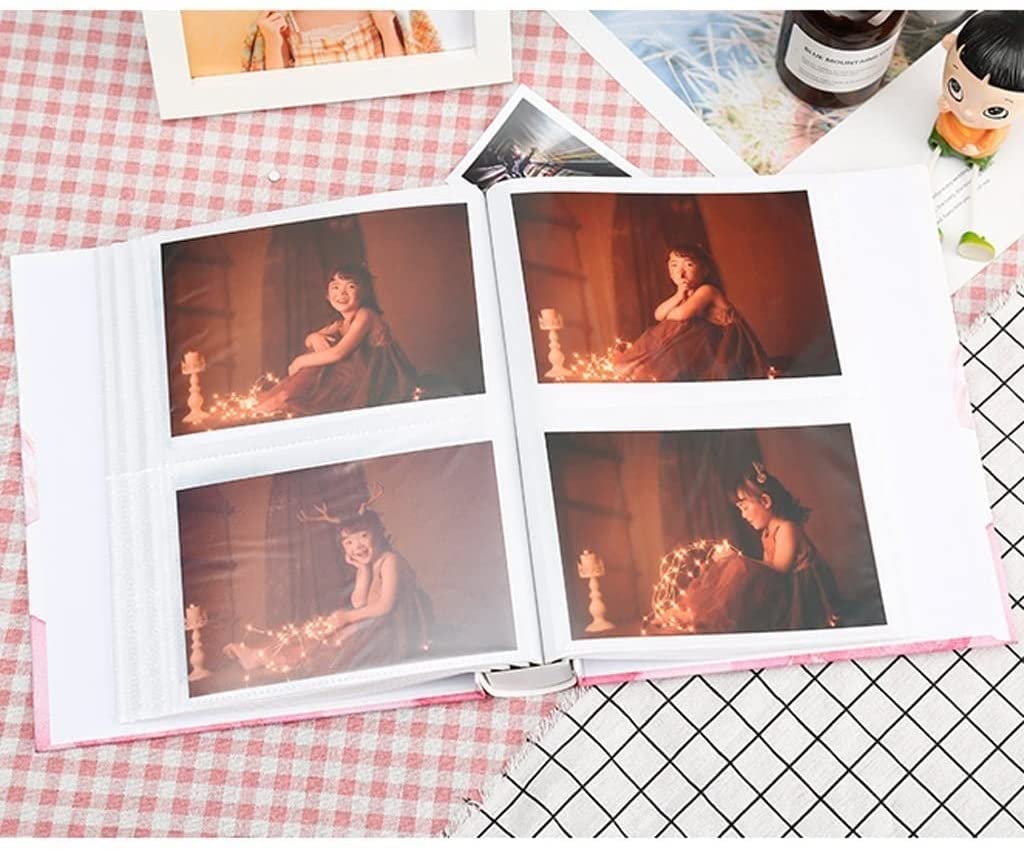 Álbum Familiar, Memorial Book Insertar 7 Pulgadas de 200 Piezas Álbum de Fotos 5x7 Gran Capacidad Photocard Álbum Scrapbook Álbumes de Fotos de Bodas Creativas Regalos
