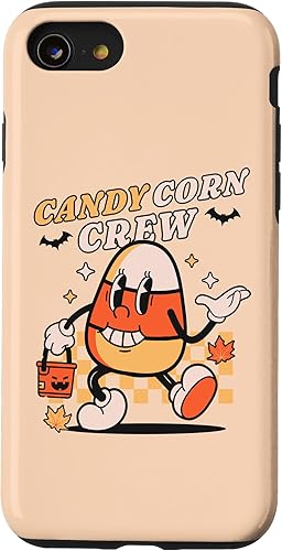 iPhone SE (2020) 7 8 Candy Corn Crew Halloween - Estuche retro vintage para disfraz de maíz de caramelo
