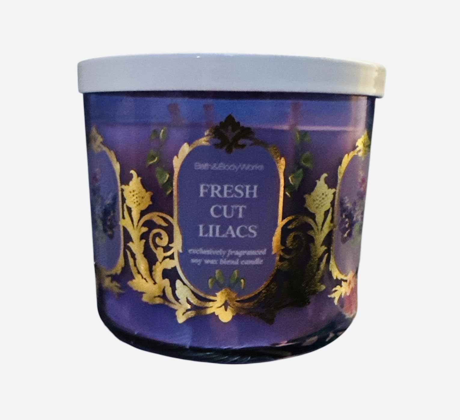 Bath and Body Works, White Barn 3-Wick Candle w/Essential Oils - 14.5 oz - 2021 Fresh Spring Scents! (Fresh Cut Lilacs)
