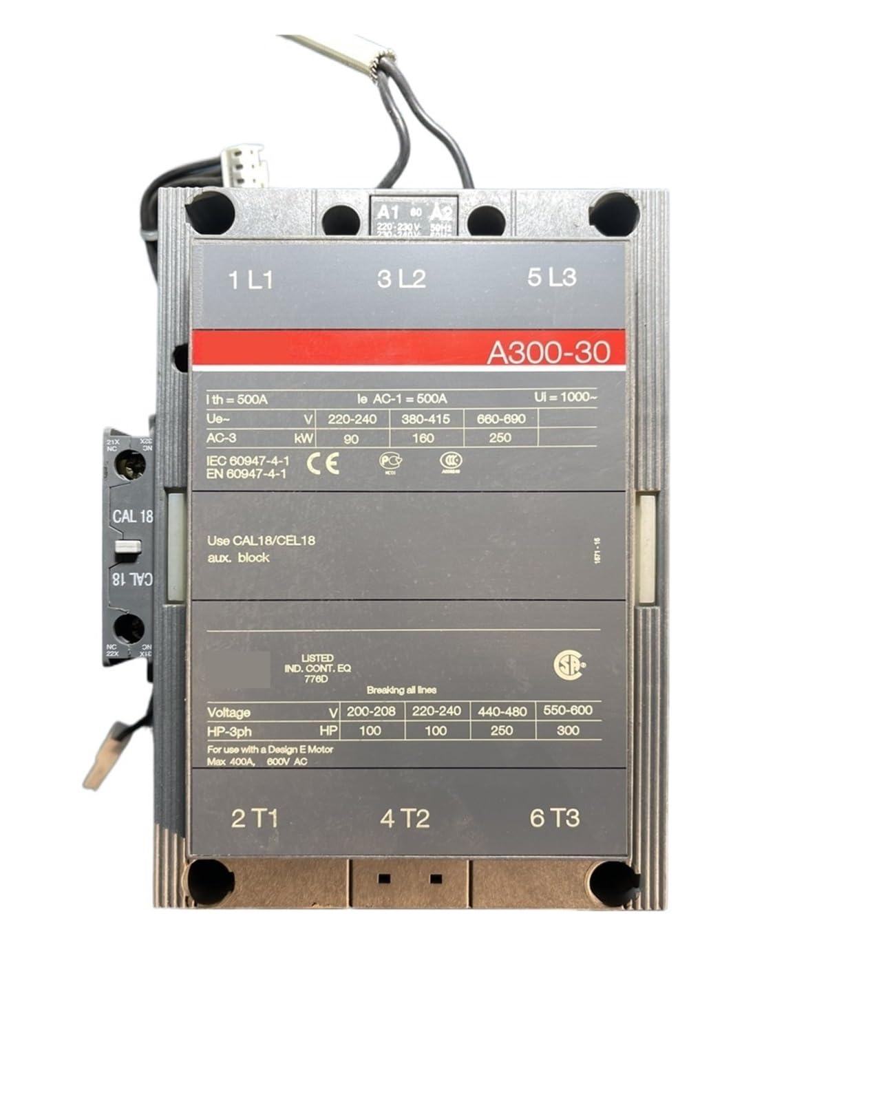A300-30-11 Contacteur CA AC380V