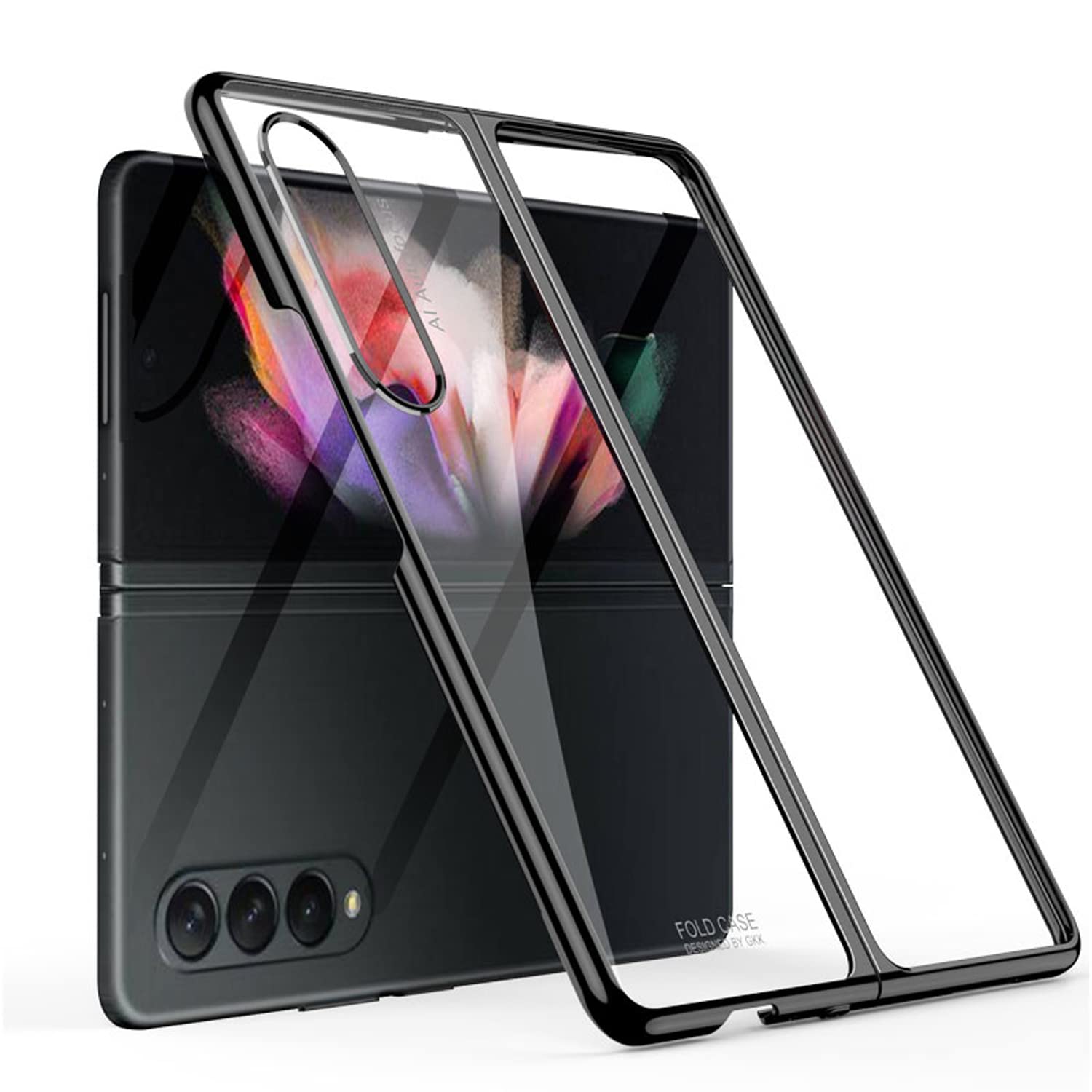 Kapa Phantom Ultra Thin Back Case for Samsung Galaxy Z Fold 3, Full Body Protection Back Cover, Black (B09X3271QV) Amazon Price History, Amazon Price Tracker