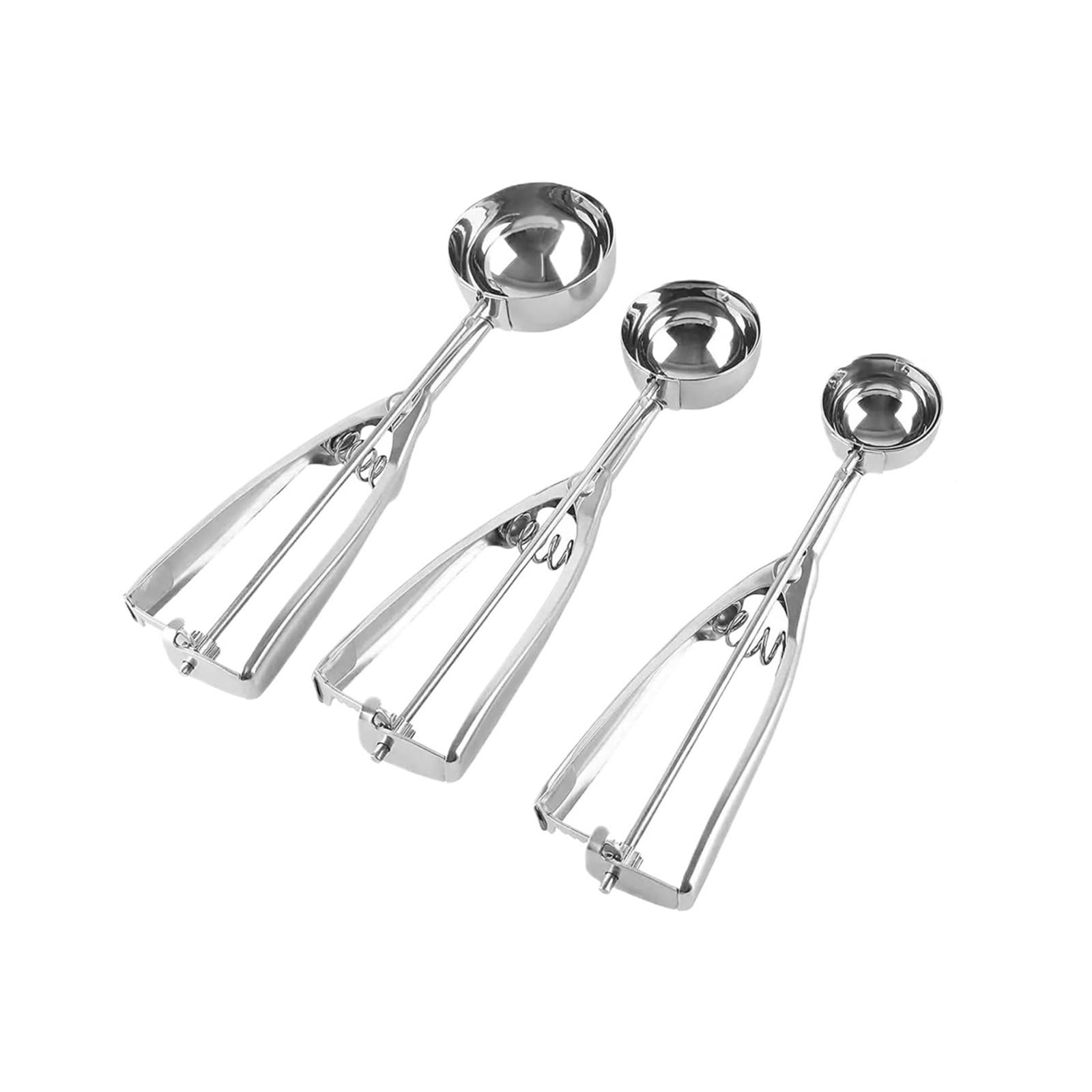 Paletta for gelato Utensili da cucina Manico a molla in acciaio inossidabile Cucchiaio for purè di patate Accessori for(3pcs)