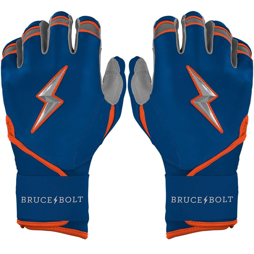 BRUCE BOLT Signature Series Long Cuff Batting Gloves - Pro-Athlete Collection - Adult &amp; Youth Sizes