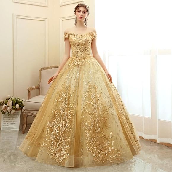 Ballkleider gold Clearance