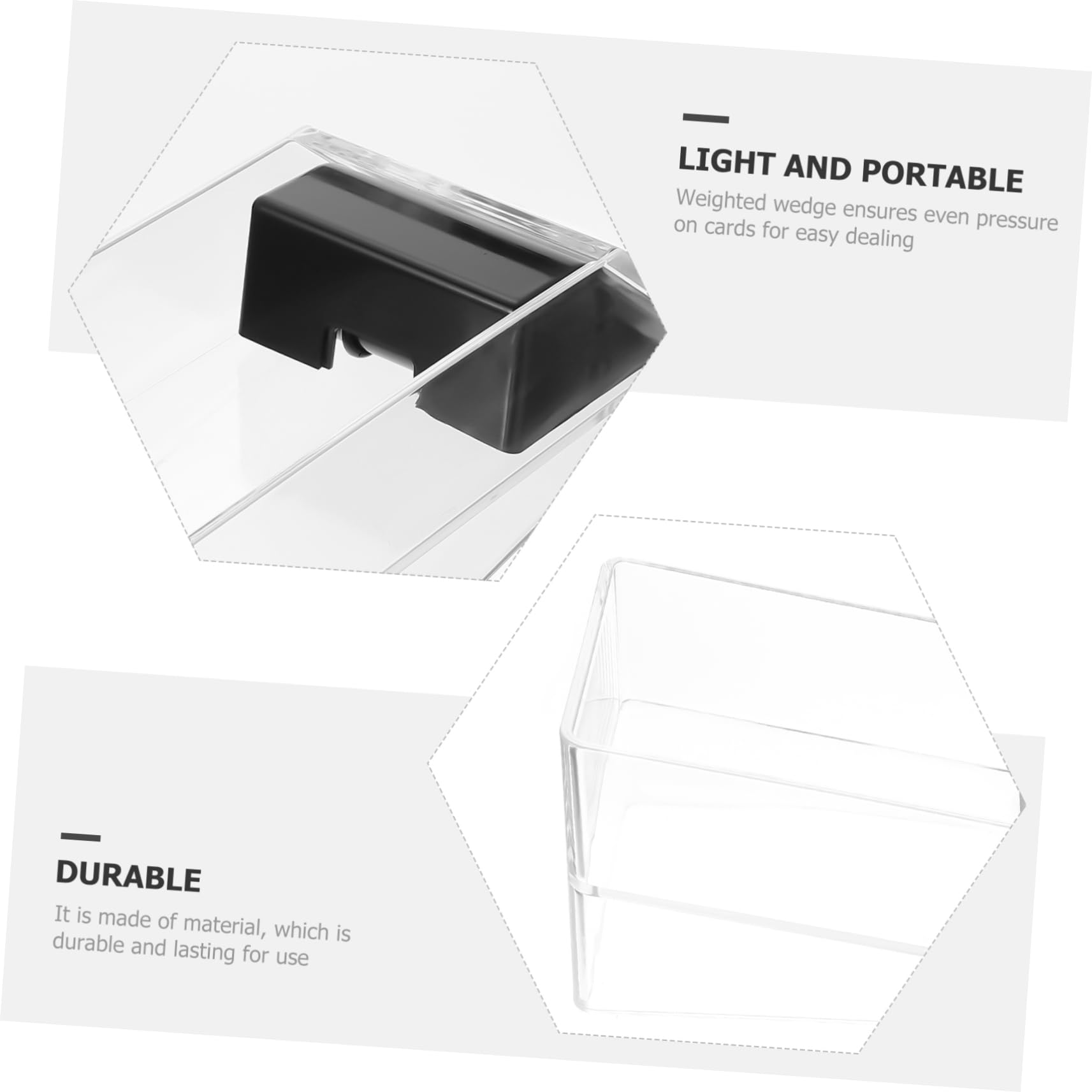 FOYTOKI Universal Dealing Tool Acrylic Poker Dealer Cards Dealer Smooth Edges Material
