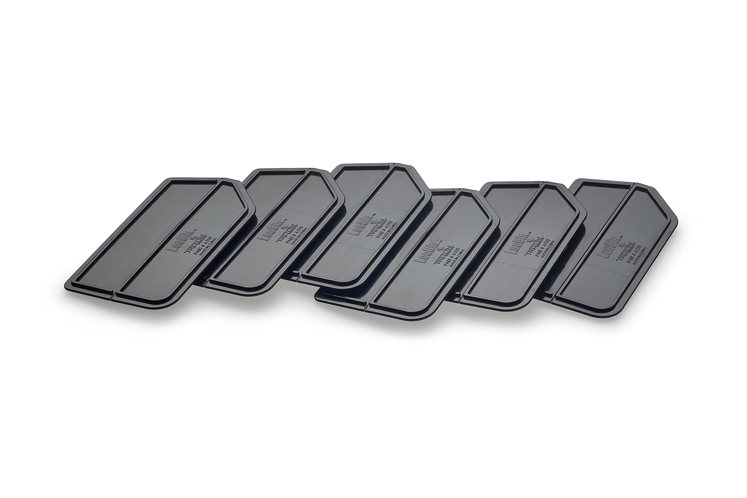 Triton Products 4-210 LocBin Bin Dividers for 3-210 Bins 4-7/8-Inch L by 2-5/8-Inch W by 1/8-Inch H Black ABS Plastic 6-Pack