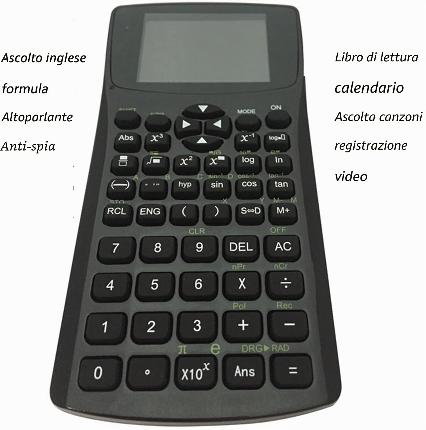 Calcolatrice Anti-Peeping, Mini calcolatrice da 2,4 Pollici con 4 GB di Memoria, Cavo di Ricarica USB, calcolatrice da Tavolo