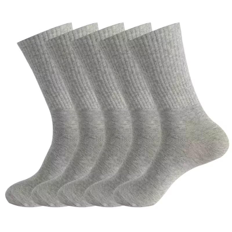 Mens Crew Socks Athletic Cushioned Breathable Low Cut Black No Show Socks Mens Sports Sock - 6 Pairs No Show Socks