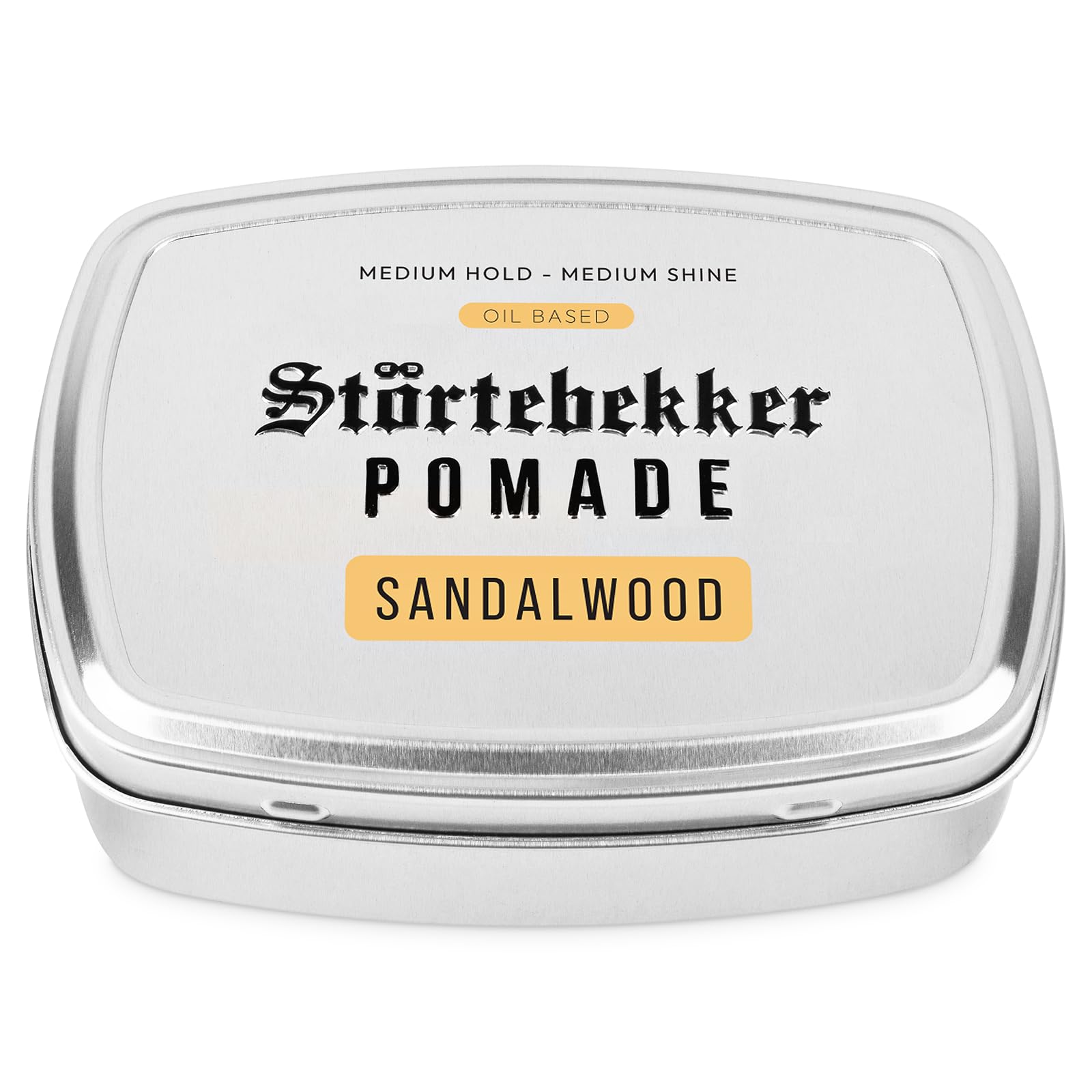 Störtebekker® Premium Pomade Ölbasiert Sandelholz - Pomade Herren - Mittlerer Halt - Mittlerer Glanz - Haarwachs 125ml - Barbershop Haarpomade - Haarstyling Made in Germany