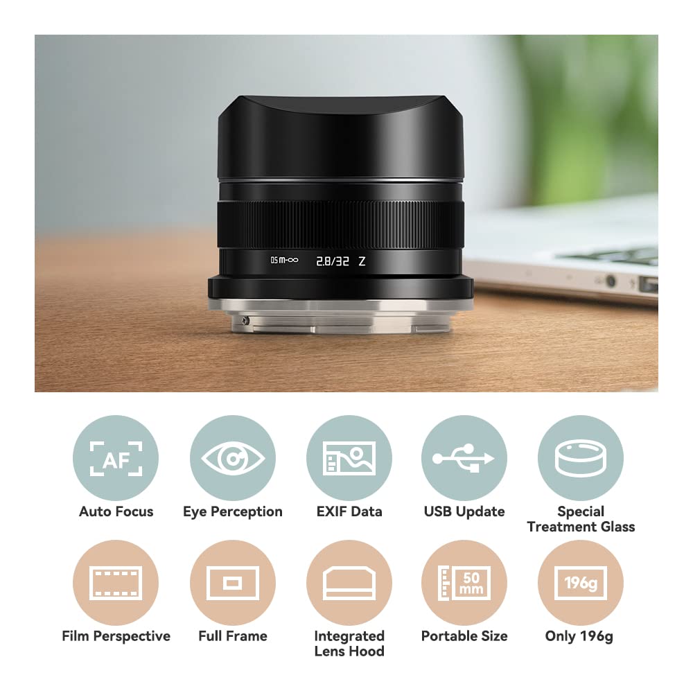 TTArtisan 32mm F2.8 Auto Focus Camera Lens Full Frame Lens AF