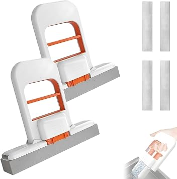 Mini Foldable Desktop Mop, 2025 Self-Squeeze Sponge Cleaning, Mini Foldable Desktop Mop - Mops for Wet & Dry 1