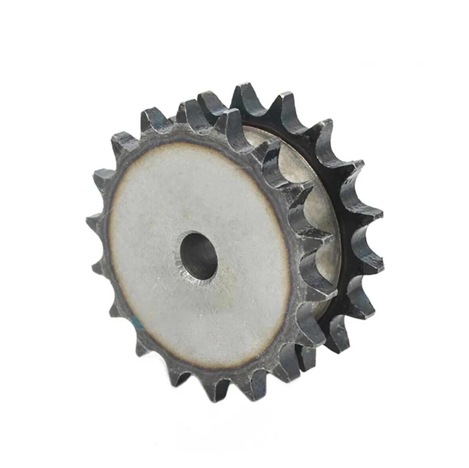 1 piñón de doble hilera 08B, acero n.° 45, 10-26 dientes, diámetro interior 12 mm a 18, rueda dentada industrial, transmisión por cadena motor(24 Teeth(Hole 18mm))