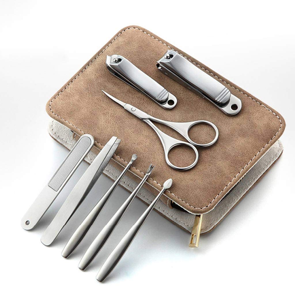 Manicure Set Pedicure Sets Nail Clipper Stainless Steel Nail Cutter Tools Nail Scissors File Eyebrow and Eyelash Trimmer