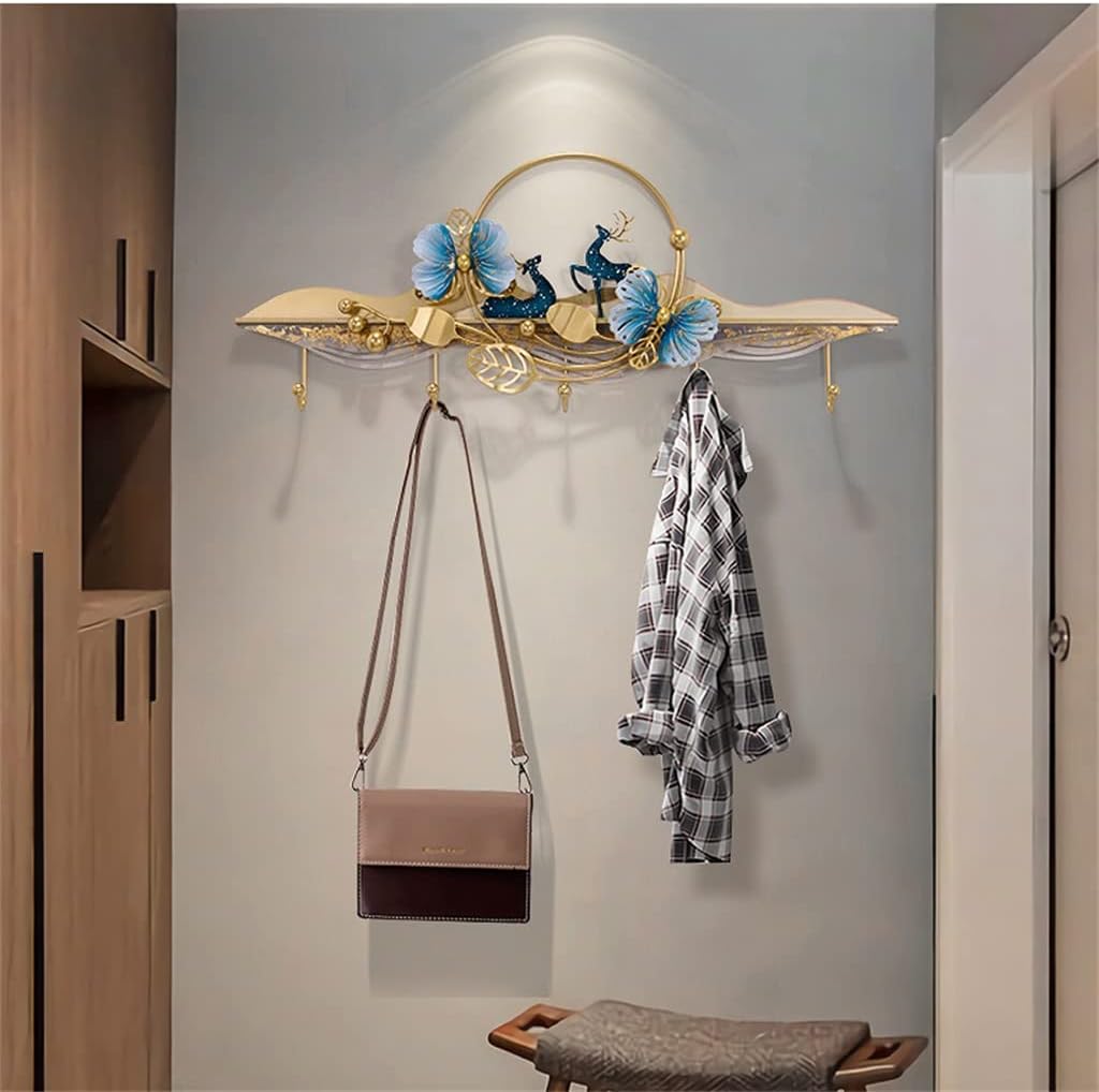 Entrance Clothes Hook Household Clothes Hook Coat Hook Wall Hanging Wall Metal Hanger Behind The Door (D