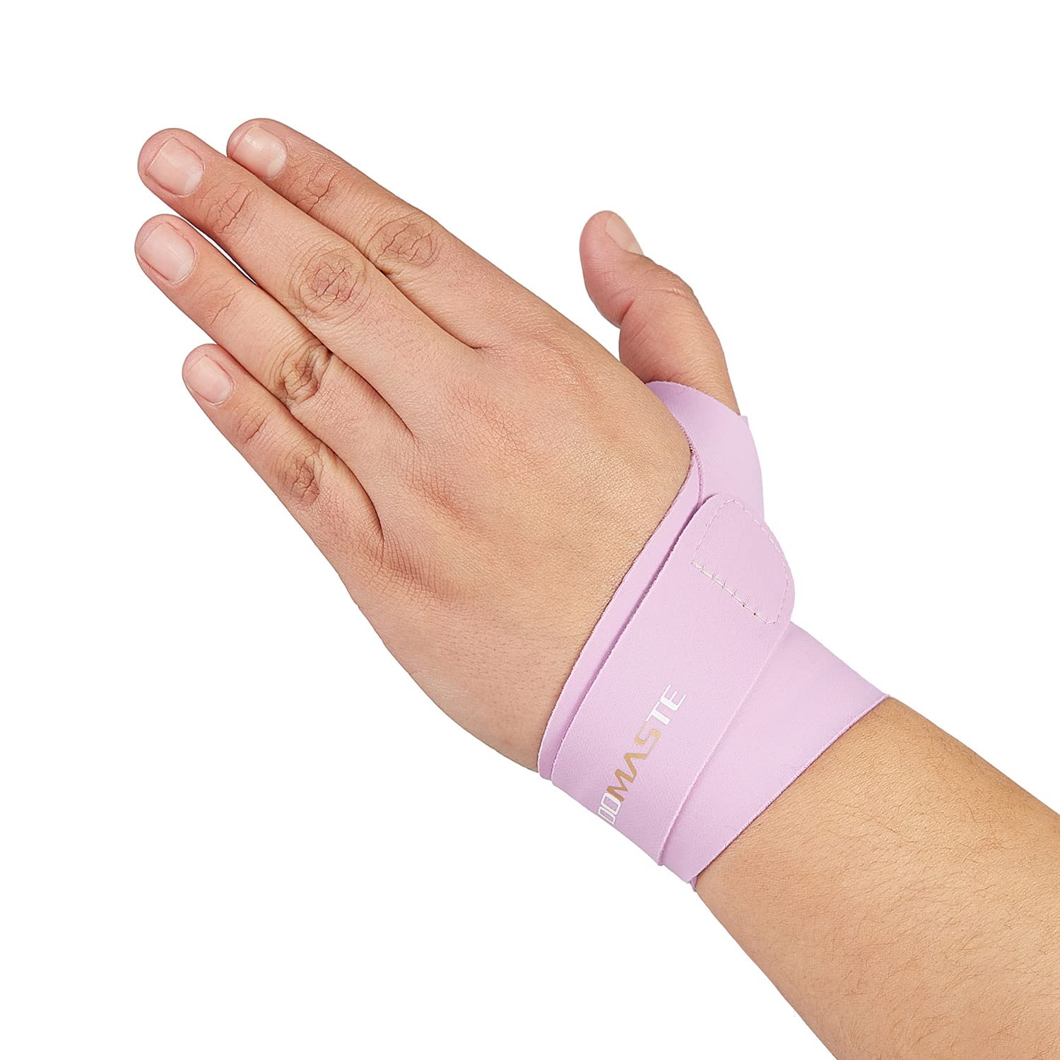 Ultra Thin Wrist Brace - Sport Slim Carpal Tunnel Support for Men and Women, Adjustable, Lightweight, Breathable and Skin Friendly (Violet/Left/One Size)