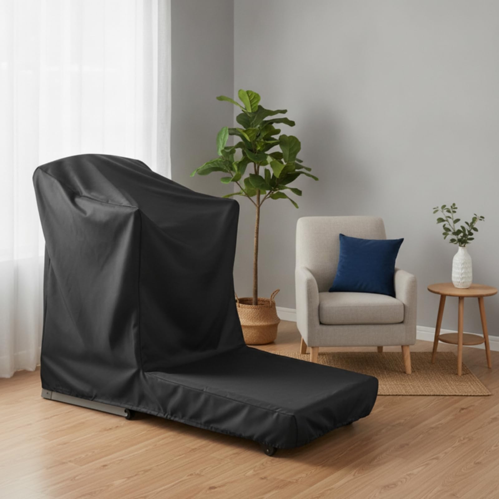LOVIVER Housse de Tapis de Course Housse d'Appareil de Course équipement Sportif Capot pour Console et Pièces Mécaniques en Tissu Oxford Robuste Coupe Ajustée , 206 95 160cm