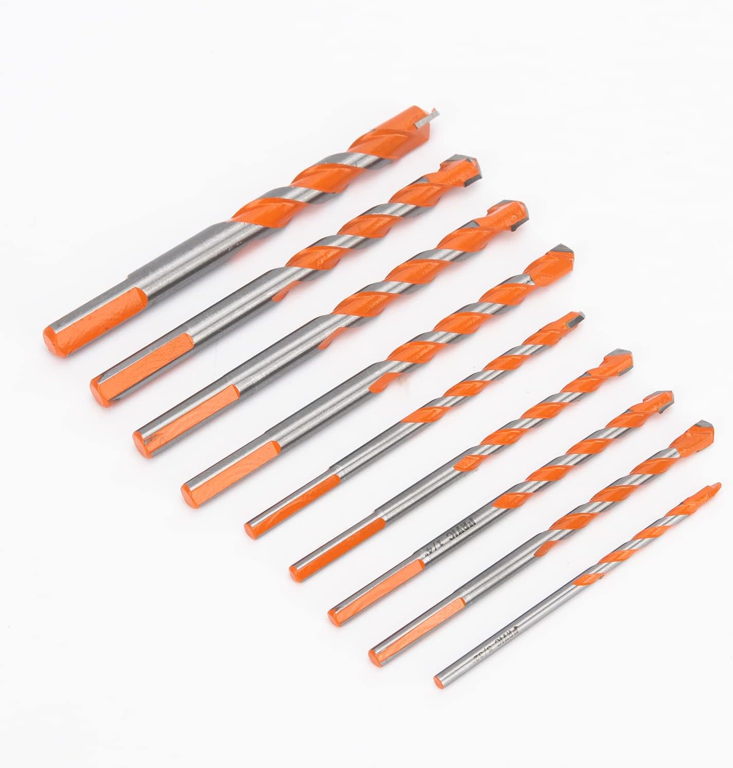 Overlord Punching Masonry Drill Bits Set for Tile, Brick, Cement, Concrete, Glass, Plastic, Cinder Block, Wood, Metal etc,Chrome Plated with Industrial Strength Carbide Tips (10 Pack) by Fryic : Tools & Home Improvement