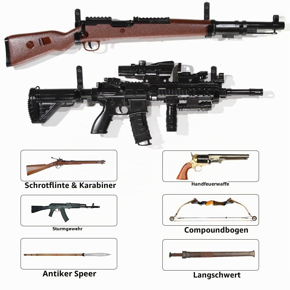 Waffenständer für die Wand, 22,7 kg Kapazität, legierter Stahl, Schwarz, 5 Paar