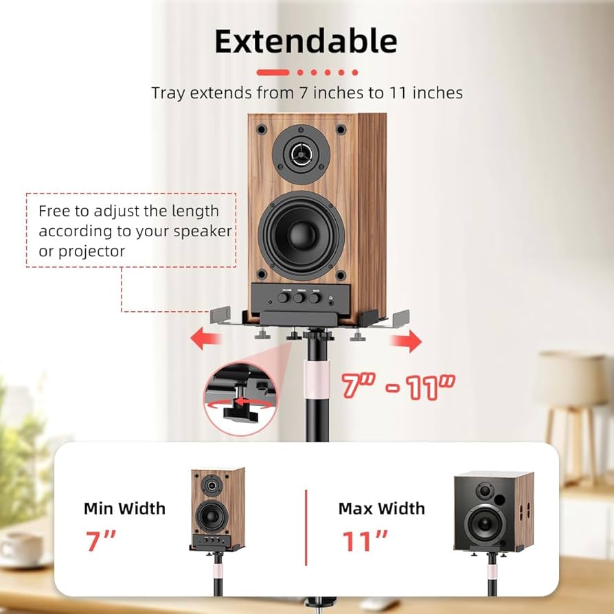 Futrue-Wolker クランプ式スピーカースタンド2個セット Amazon | Futrue-Wolker デスククランプスタジオモニター