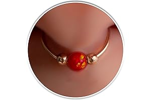 20g Septum Ring Hoop With Red Opal