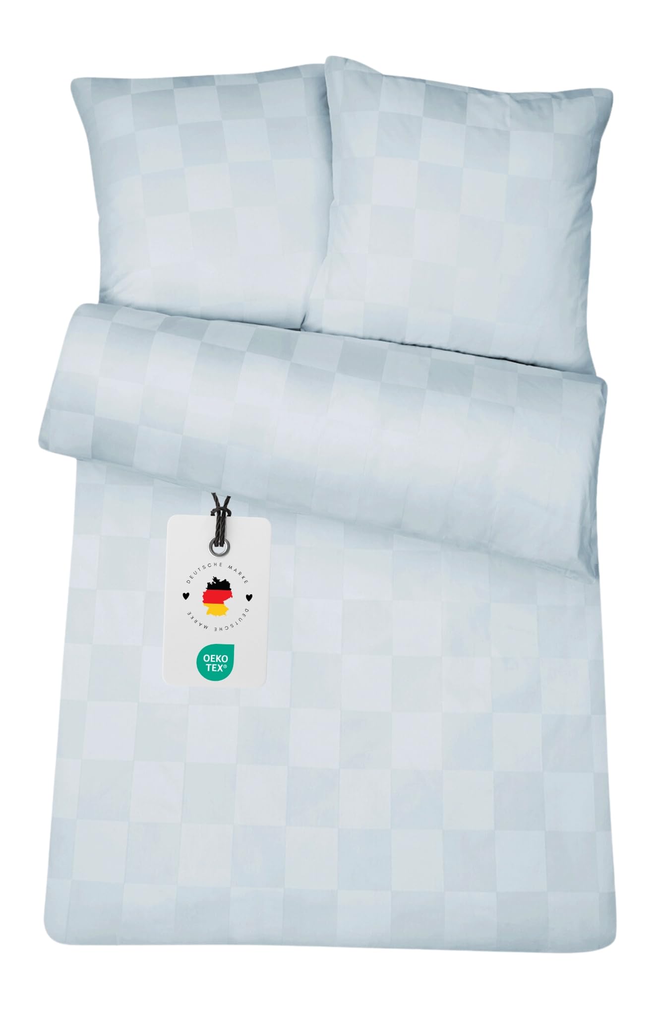 Carpe Sonno® Damast Bettwäsche 135x200 Baumwolle | Bettwäsche Baumwolle 135x200 | Karierte Bettwäsche kariert | Bettwaren & Bettwäsche-Sets | Bettbezug 135 x 200 Baumwoll Bettwäsche