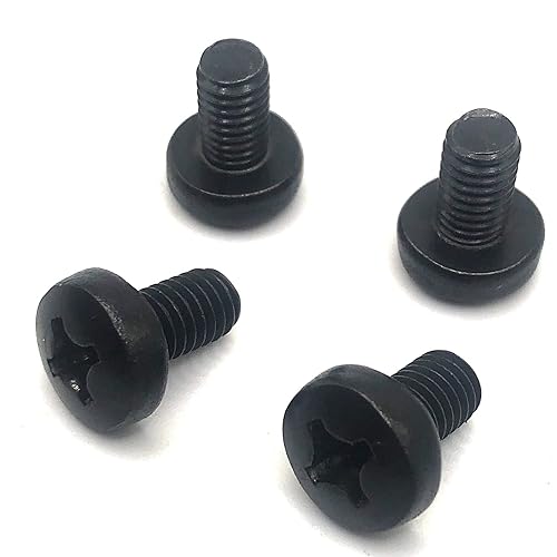 Miniatura 1 de Tornillos de matrícula traseros compatibles con Mercedes Sprinter 2500, acero inoxidable, óxido negro (paquete de 4)
