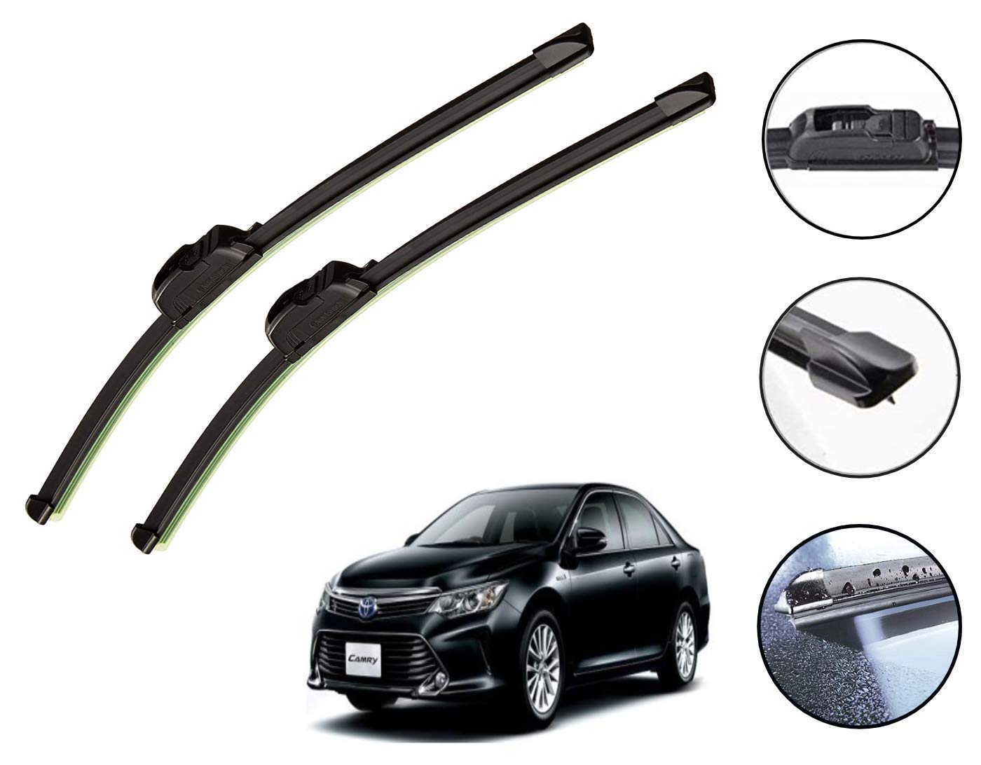 Auto Hub Car Wiper Blade Compatibility with Camry - Set of 2 Pcs Particular