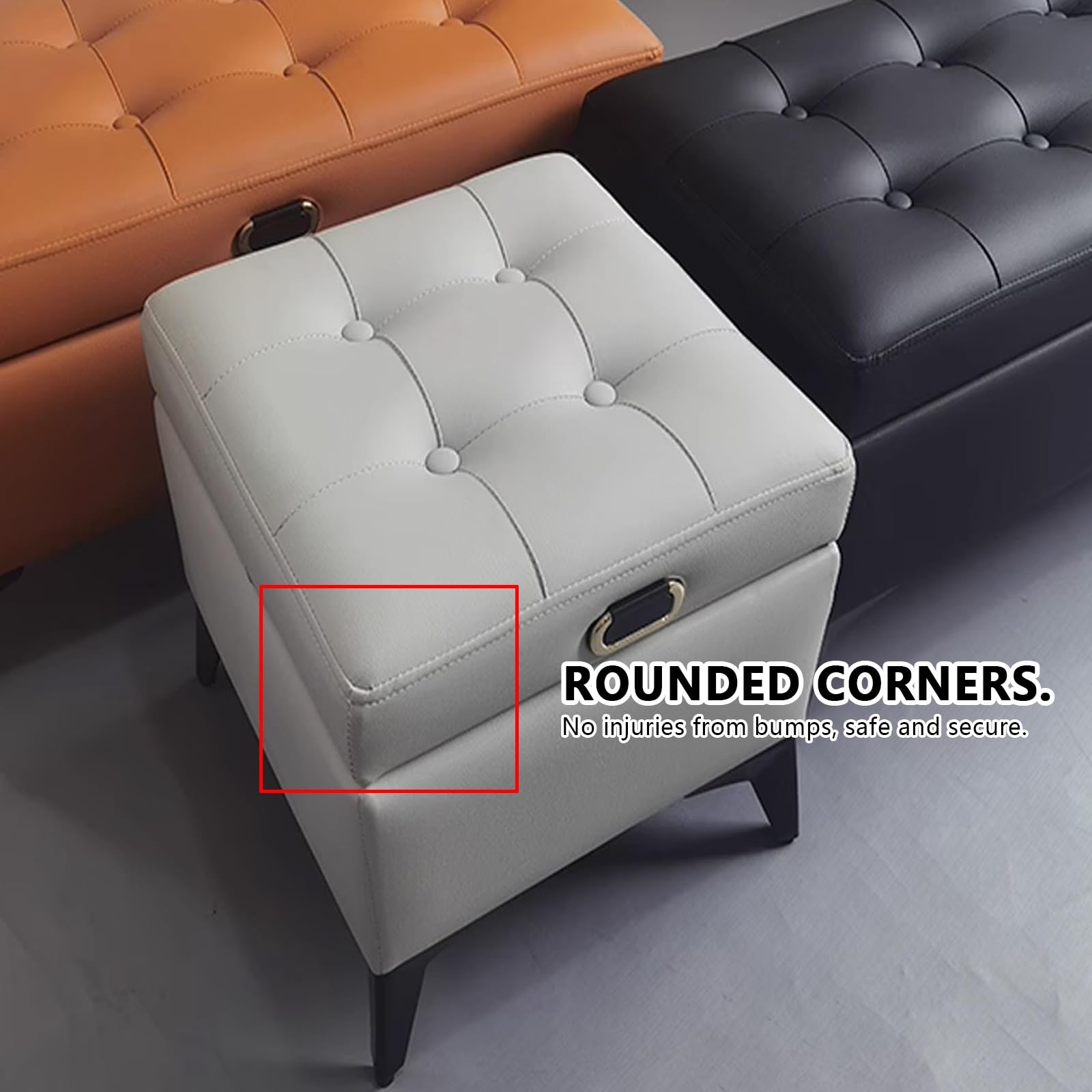 Moderno Panca per Divano,Pouf con cuscino,Panca Contenitore Camera Fondo Letto,Panca per scarpe per Uso Domestico,scarpiera ingresso,Panca Imbottita con Gambe per Ingresso,portascarpe salvaspazio.