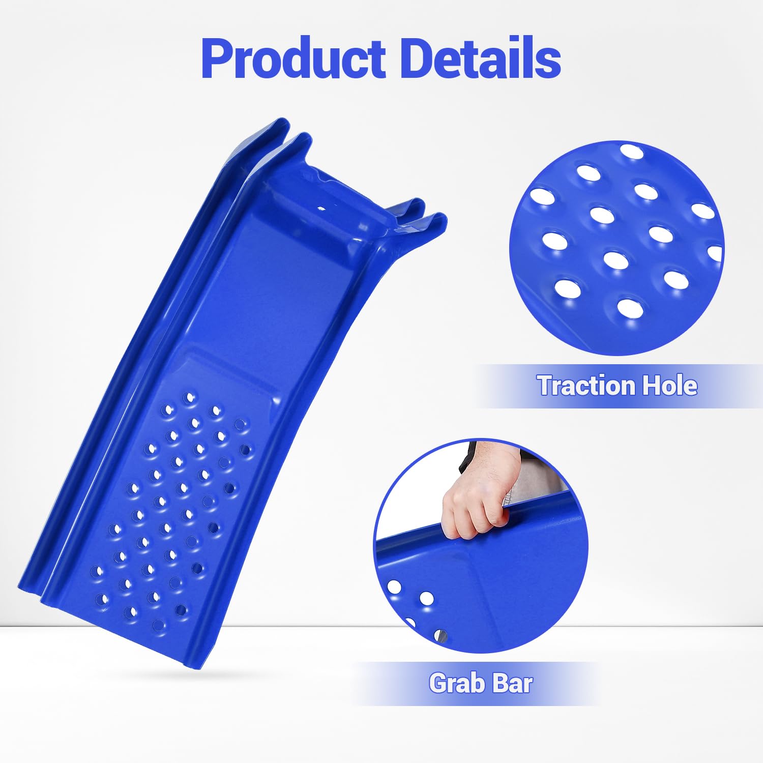 Garvee Rampas De Elevación Para Coche, Paquete De 2 Rampas Para Mantenimiento De Vehículos y Cambio De Aceite, Alta Capacidad De Carga Resistente De 2500kg, Diseño Antideslizante y Robusto, Negro, 2 u