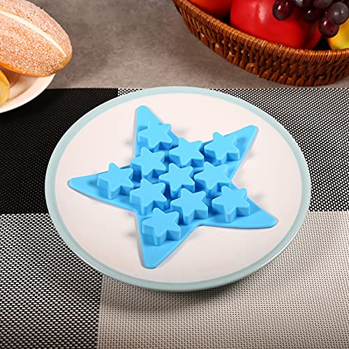 Molde de silicona para hielo en forma de estrella miniatura 3