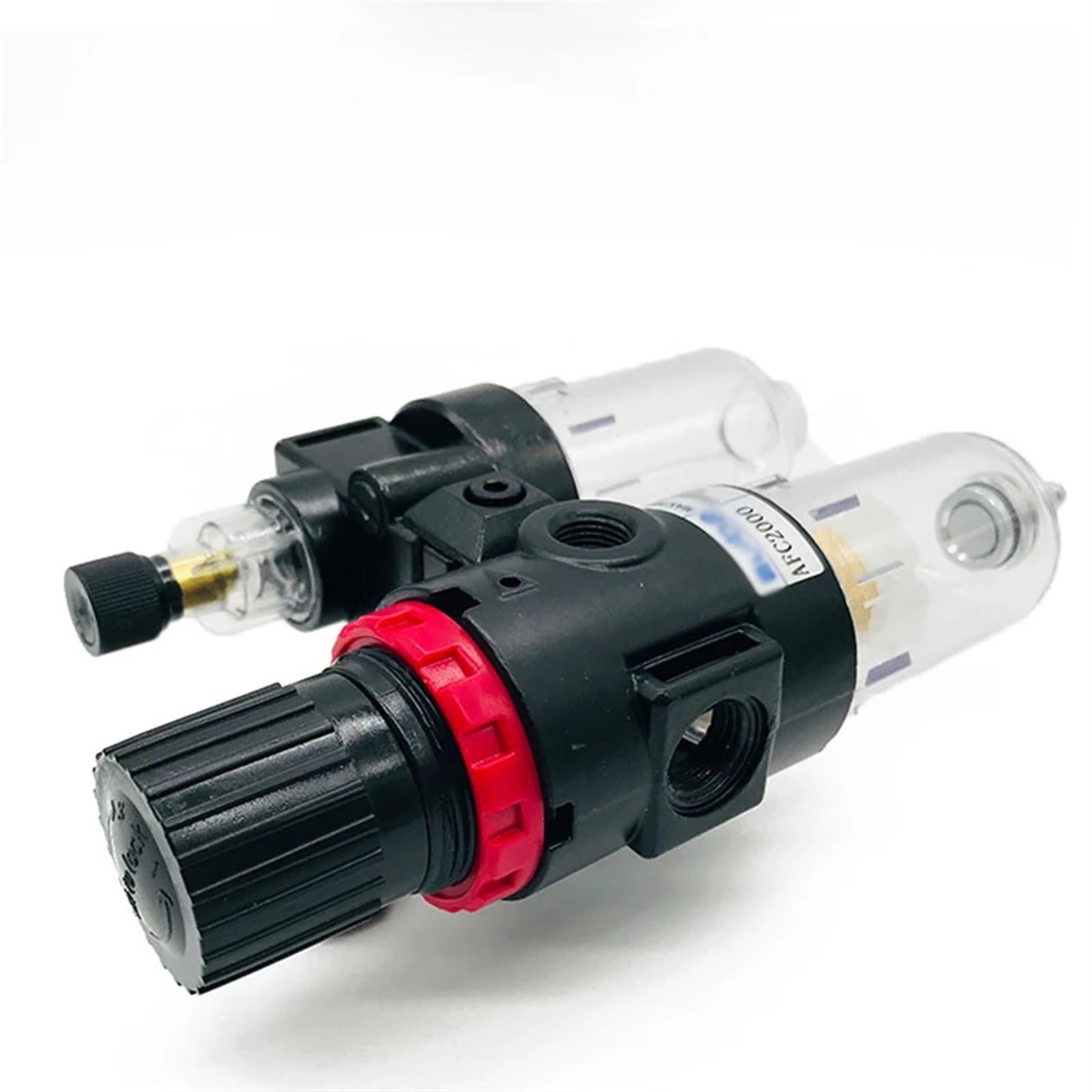 1/4 Inch Air Compressor Filter Regulator Combo, AFC2000 Water Oil Separator with Pressure Gauge, Drain, Air Compressor Part